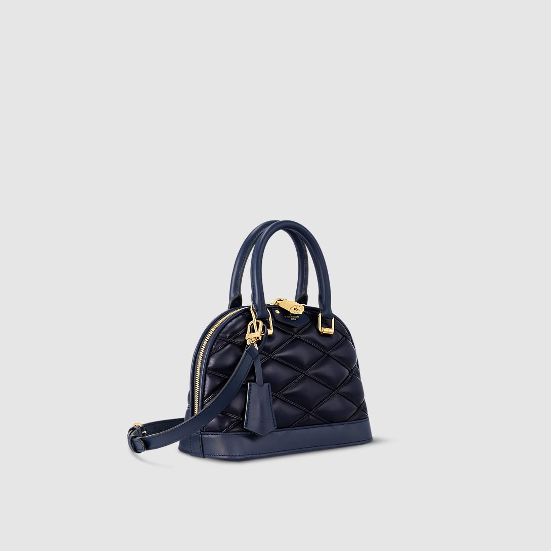 Túi Louis Vuitton Alma Bb Malletage Nữ Xanh Navy